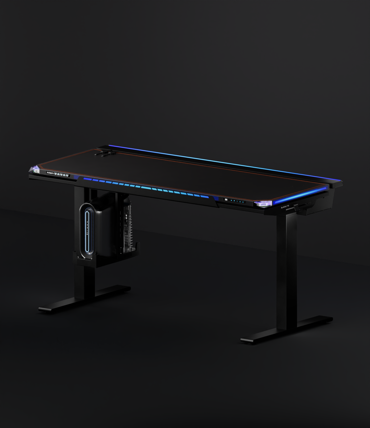 OPLITE Tilt Gaming Desk (Noir) - Meuble ordinateur - Garantie 3