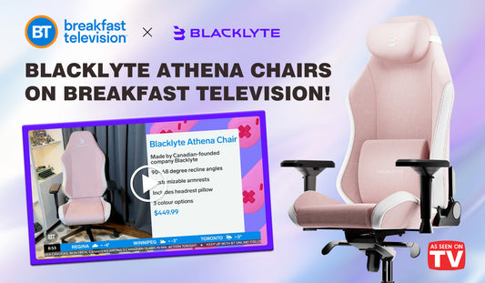 Blacklyte's Athena Chair x Breakfast Television